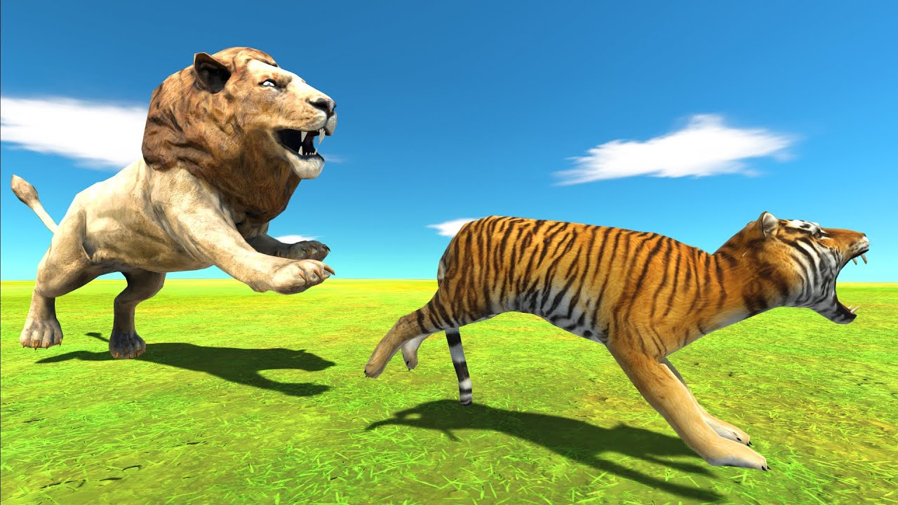 ( Tiger Challenge ) Lion and Kissy Missy - Animal Revolt Battle Simulator