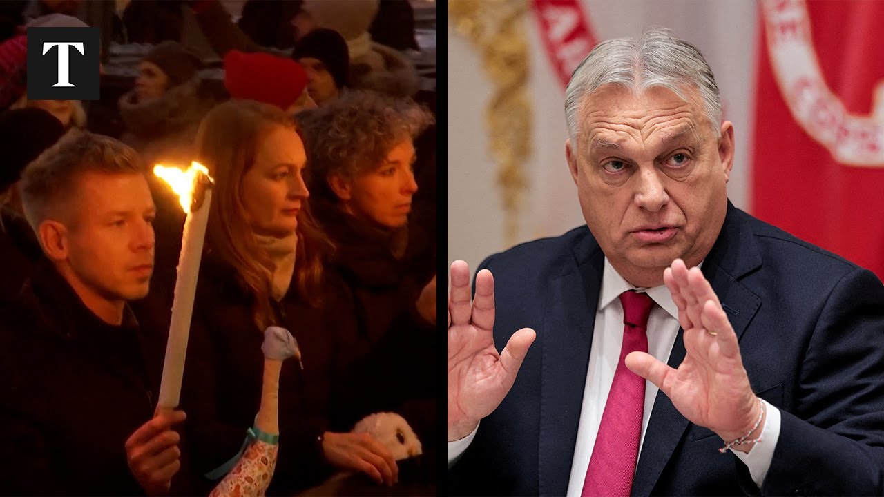 Thousands March To Orban's Office In Hungary To Protest Child Abuse Scandal