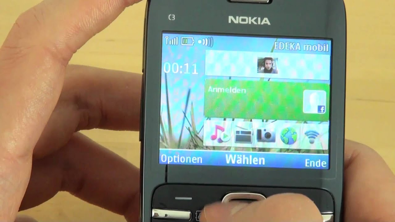 Nokia C3 Test Bedienung