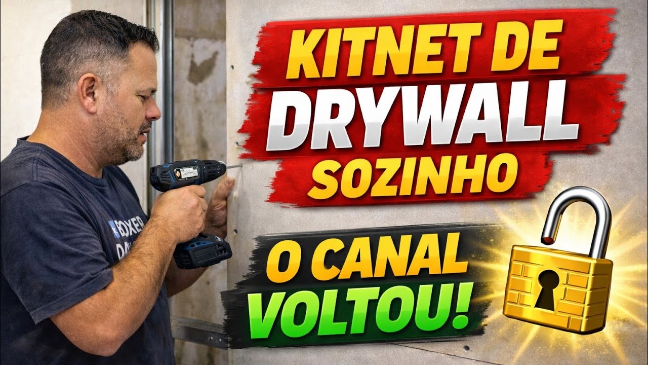 KITNET PEQUENA, DRYWALL e SUPERAÇÃO | Canal Recuperado