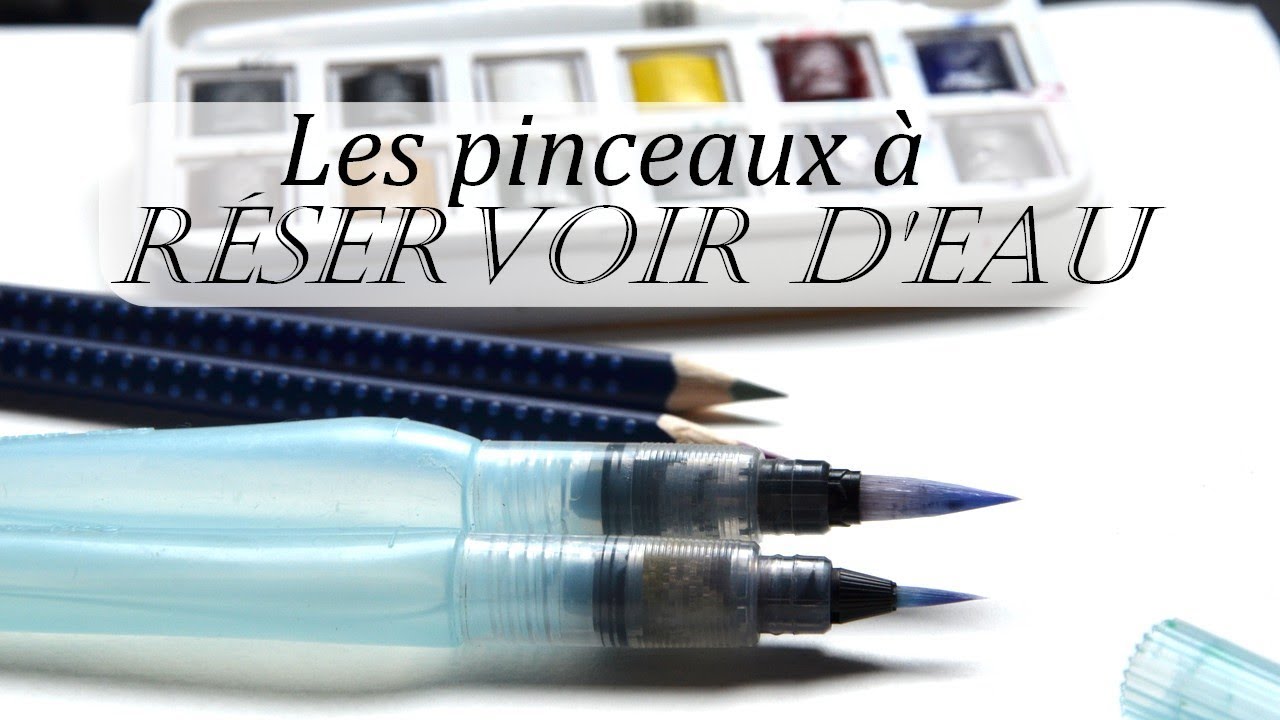 Utiliser les pinceaux à réservoir d'eau [Aquarelle]
