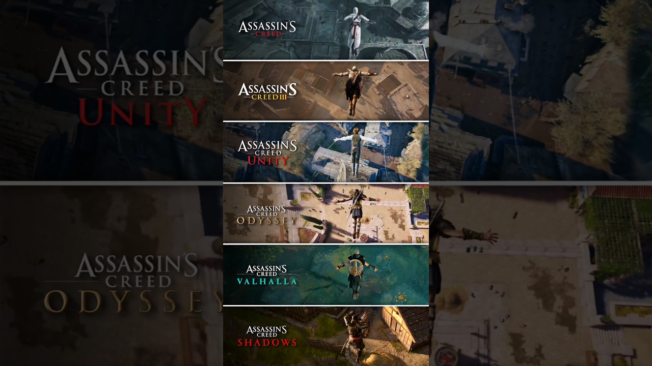 Evolution of Leap of Faith in Assassin's Creed 2007-2025 | Assassin's Creed Shadows