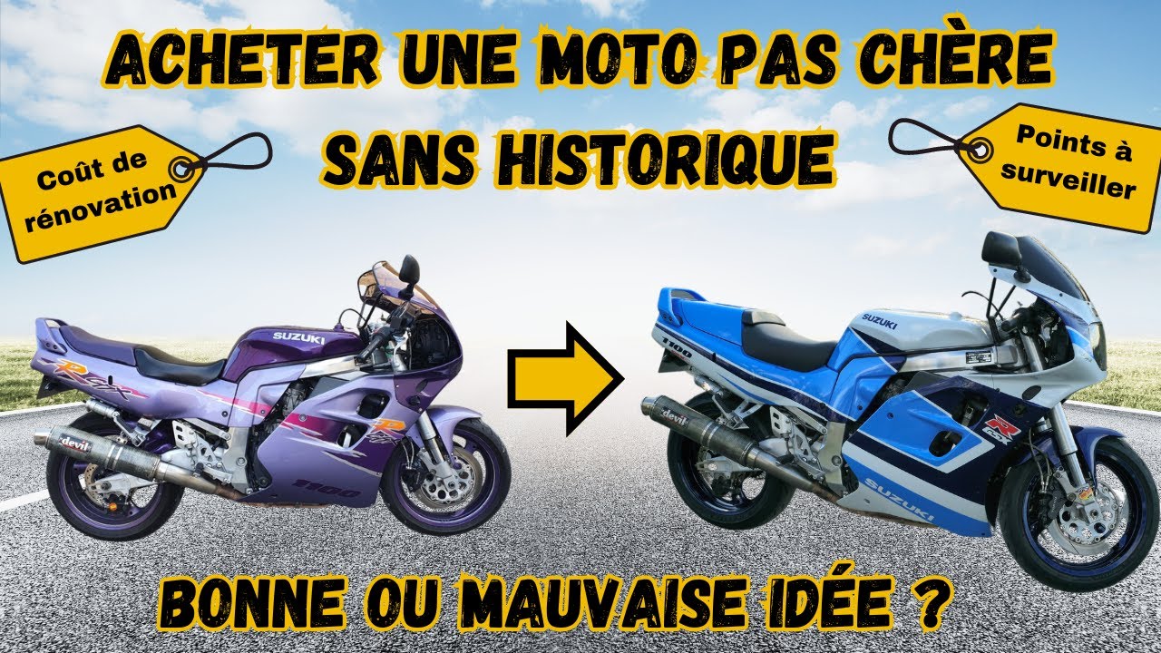 Une moto pas ch&egrave;re  GSXR 1100 : La fausse bonne id&eacute;e? 😨😰 ( acheter une vieille moto d'occasion 🏍  )