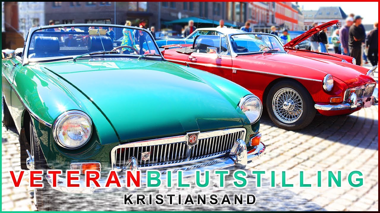 Veteranbilutstilling p&aring; Torvet i Kristiansand 2022