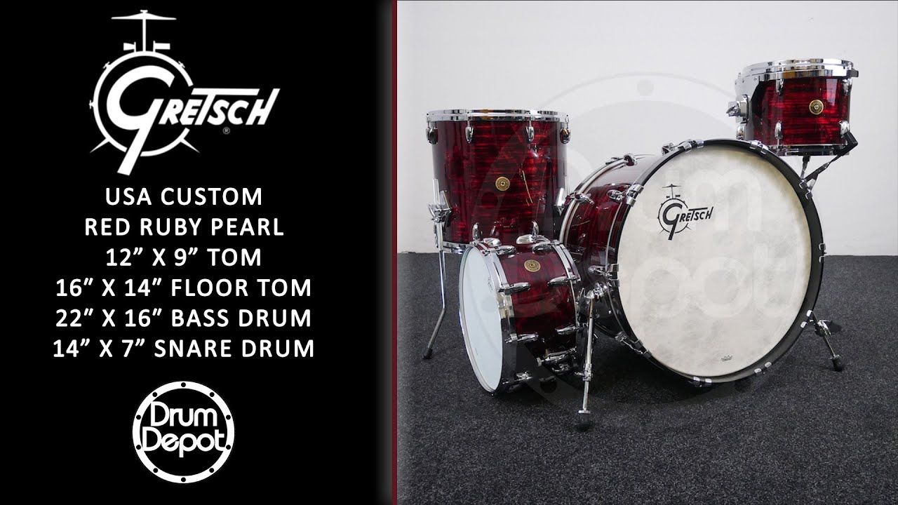 Gretsch USA Custom - Red Ruby Pearl (4pc) Shell Pack