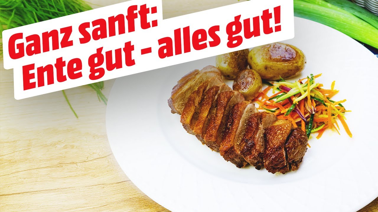 Mit Sojasauce und Honig: Sanft gegarte Entenbrust &bull; Koch-Mit