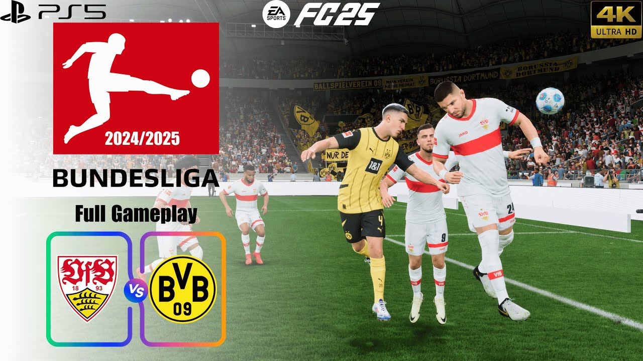 FC 25 - VfB Stuttgart vs. Borussia Dortmund | Bundesliga 24/25 | Full Match | PS5™[4K]