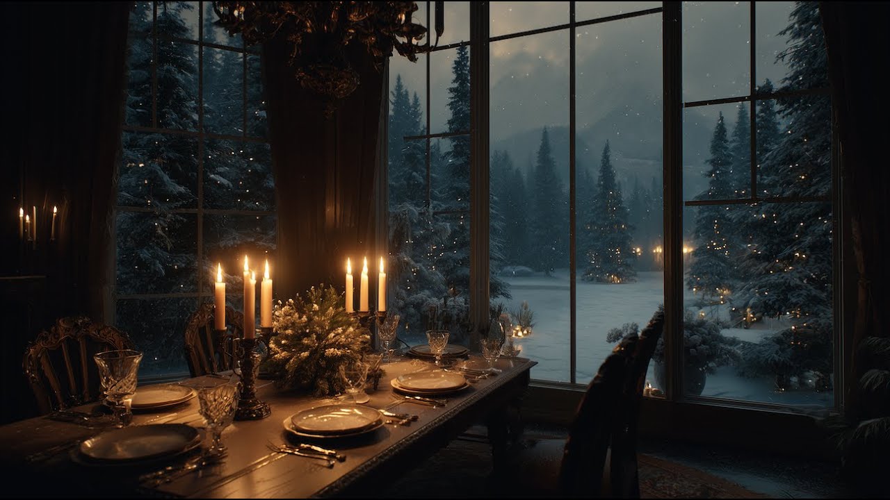 Holiday Dinner Gathering Ambience | Candlelight & Soft Music