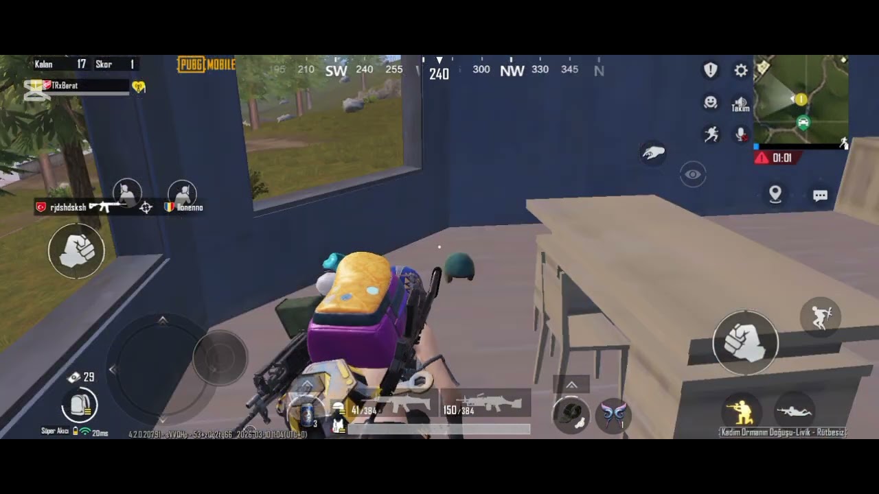 PUBG MOBİLE- KASMA SORUNU İLE YENİLGİ