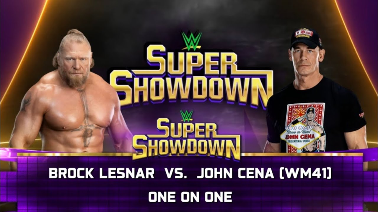 Full Match - Brock Lesnar vs JohnCena: Single Match at Super Showdown | WWE 2k25 