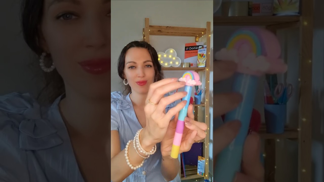 ASMR Vendeuse Fournitures Scolaires📚✏️✂️💤​Pr&ecirc;t(e) pour la rentr&eacute;e ?#asmr #relaxing #relax #shorts