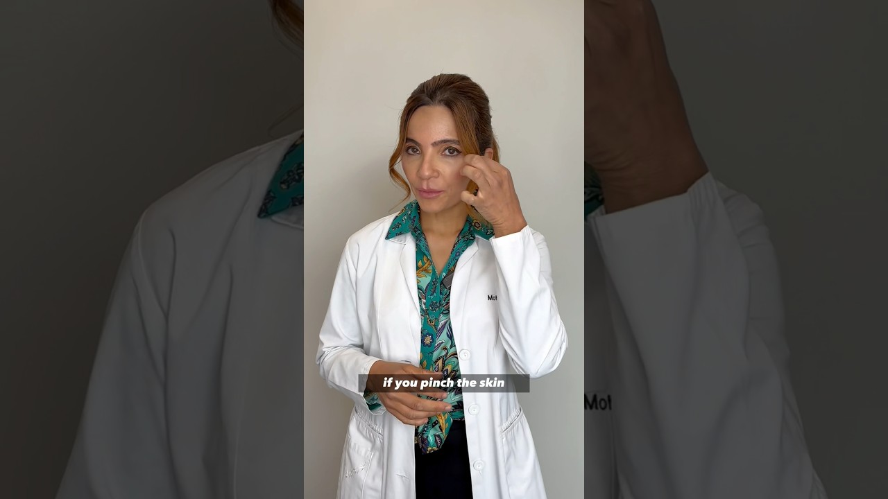 Minimize Dark Under-Eyes with a Pinch Test!🤏 #skincare #undereyedarkcircles