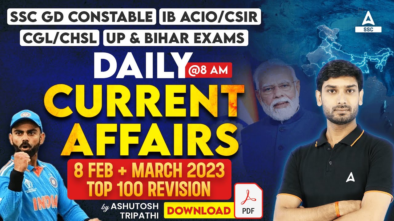 8 Feb 2024 Current Affairs | Current Affairs Today GK Question & Answer by Ashutosh Tripathi