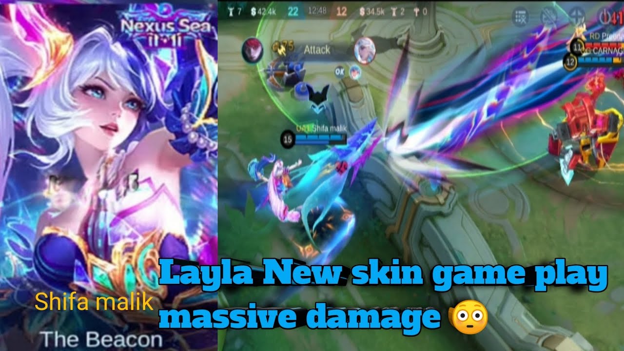 LAYLA «NEXUS SEA» | New Legend Skin Gameplay – Massive damge...
