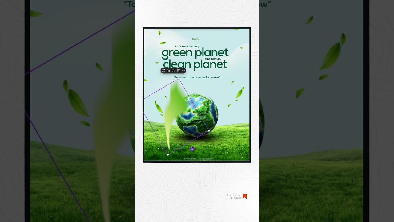 Earth Day Instagram Post Design on Canva, Design Tutorial, Graphic Design 