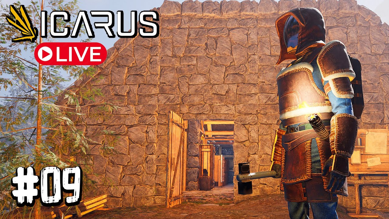 CONSTRUINDO A NOSSA BASE  - AO VIVO - ICARUS #09