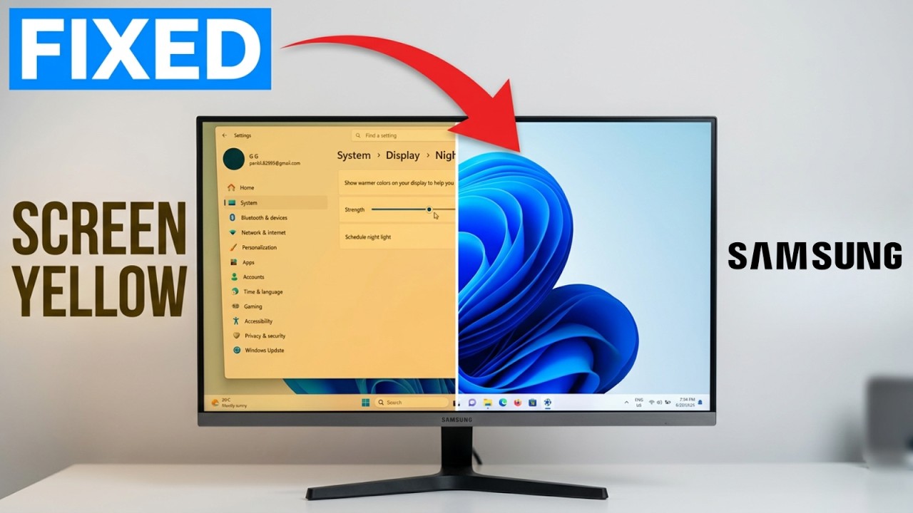 Fix Samsung Monitor Screen Looks Yellow (in 1 Minute)