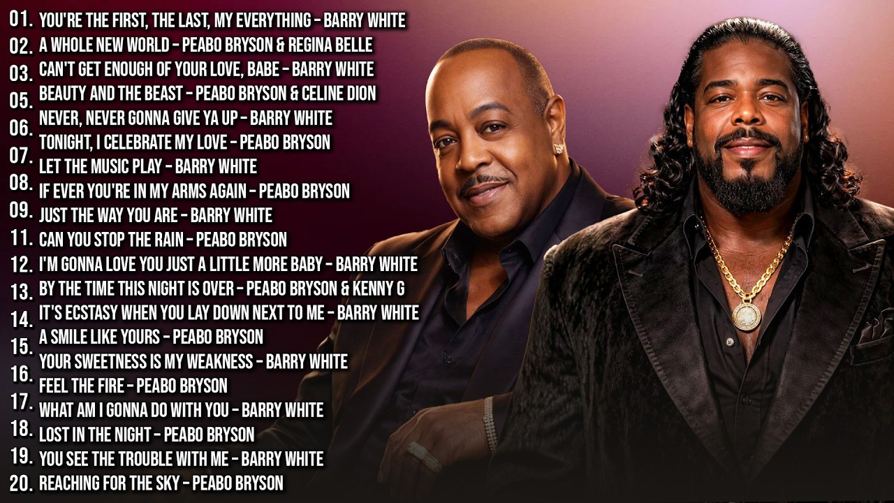 Timeless Love Jams 🥂 Barry White & Peabo Bryson (Pure Soul & HQ Audio)