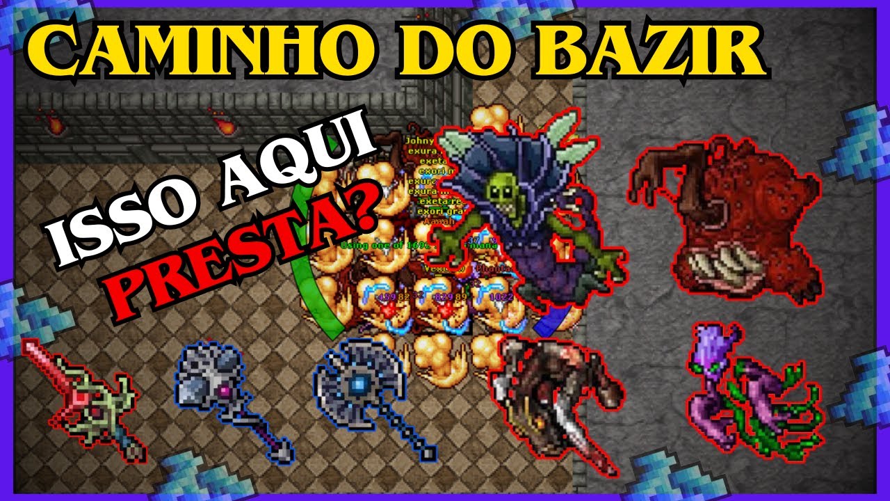 [TIBIA] EK 915 CAMINHO DO BAZIR | 5.7KK/H RAW + 1.8KK PROFIT