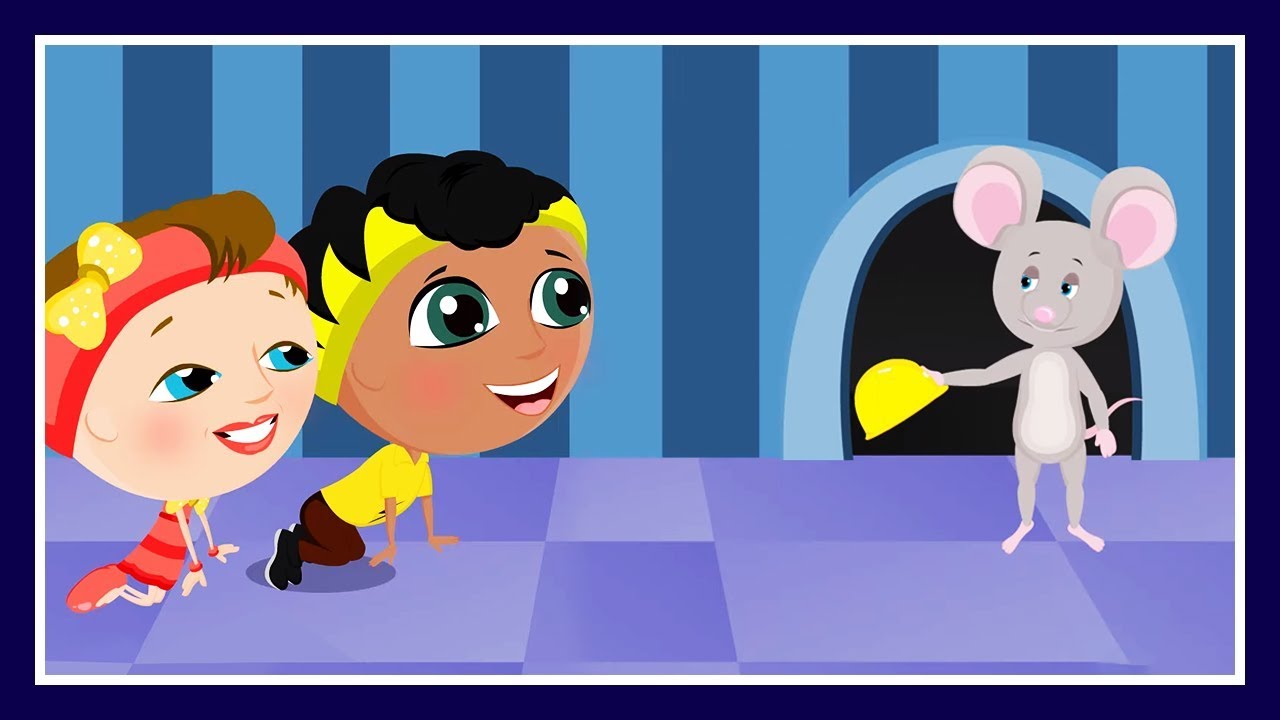 Hickory Dickory Dock | Cartoon Rhyme & Song for Children | Music for Kids | Cartoons by KidRhymes