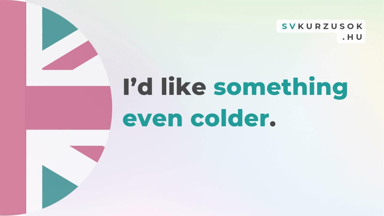 Angolul a bárban - I would like something even colder.