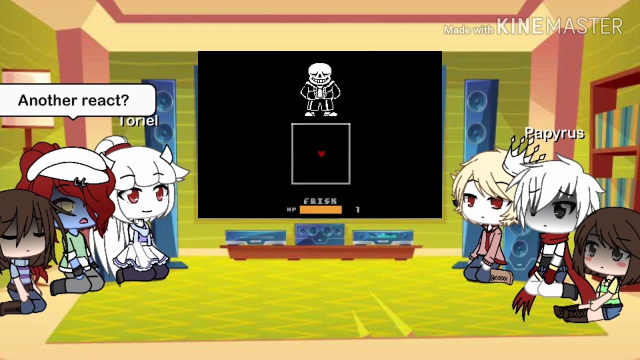 Undertale React to Bad time trio//Glr