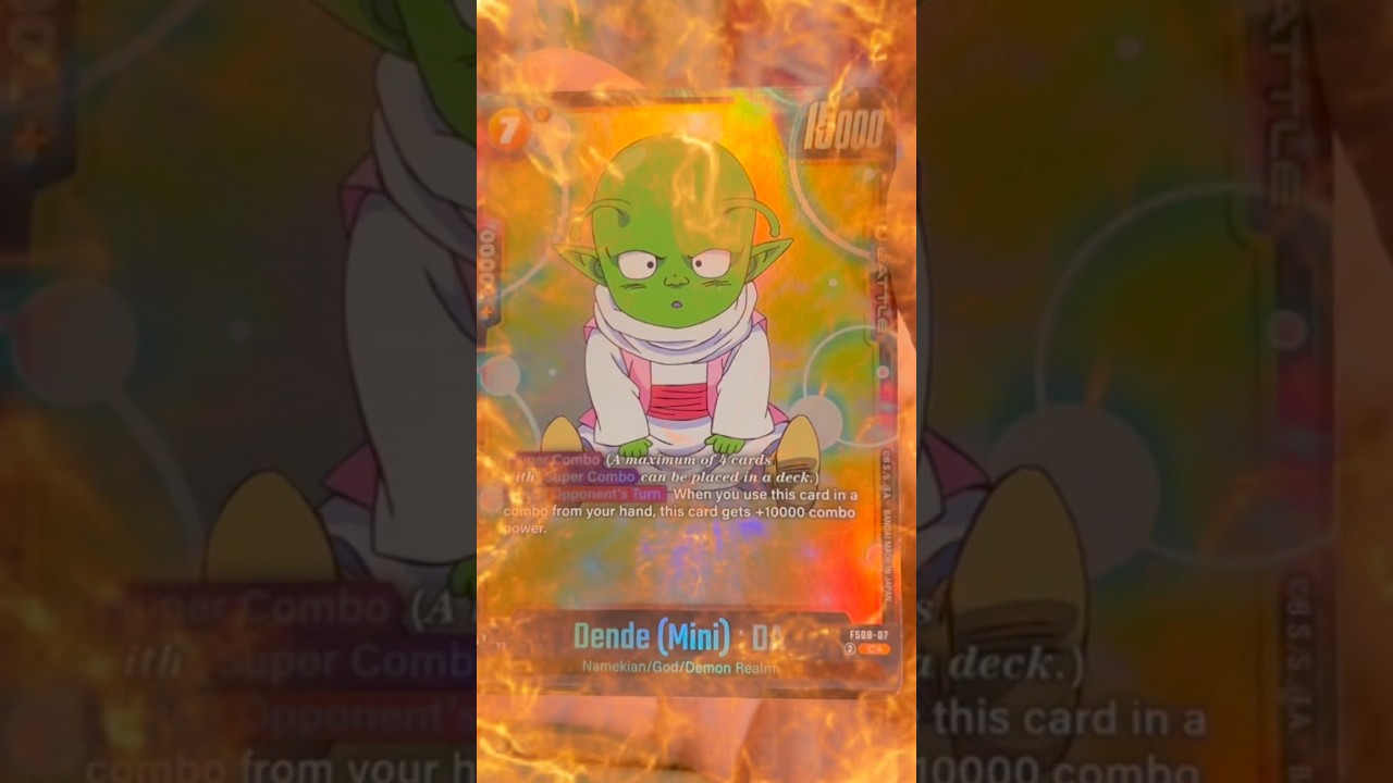 Dende Alt Art PULL from FS08 Starter Deck! 🔥 (FS08 Code Giveaway Ends August!)