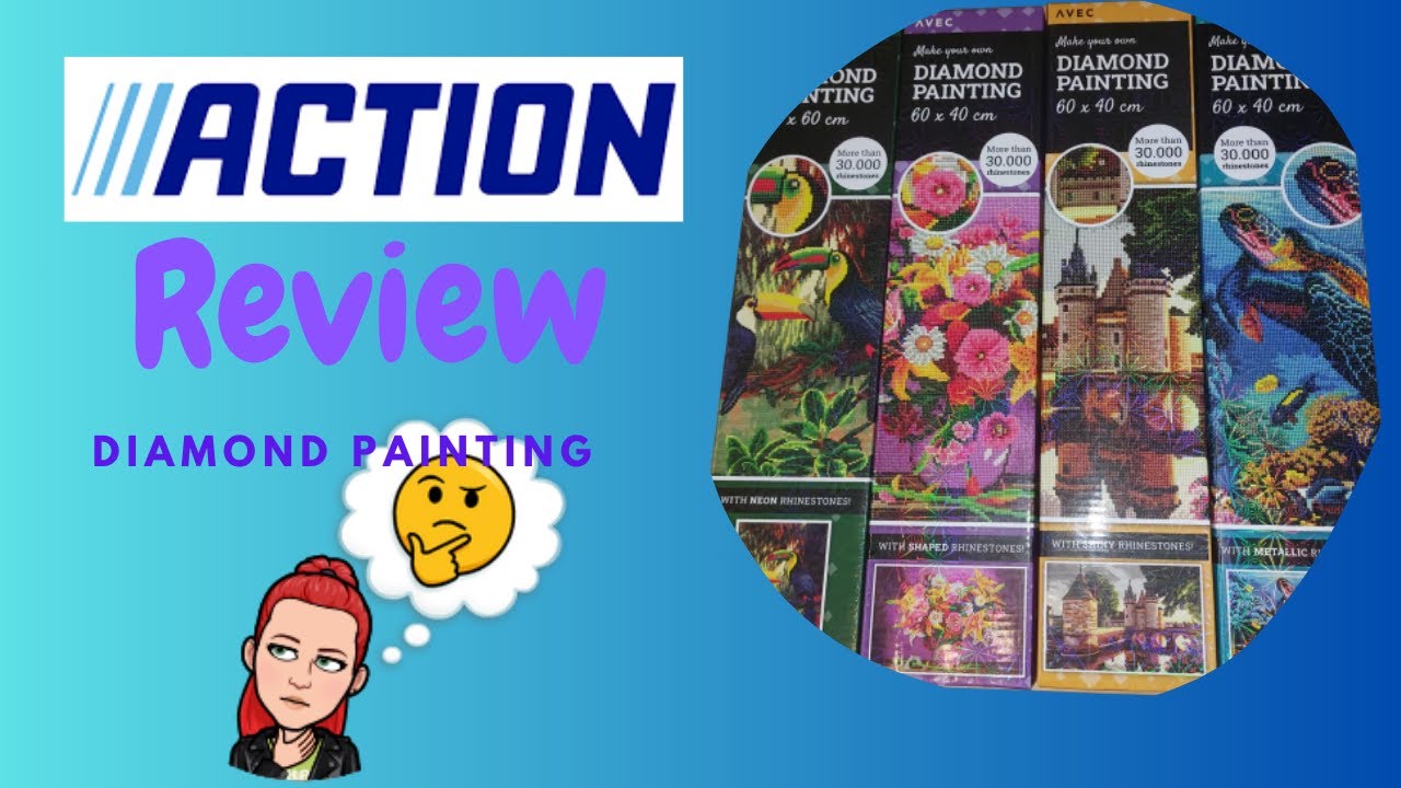 Unboxing & Review Diamond Painting Bilder von Action - Top oder Flop? #diamondpainting #action