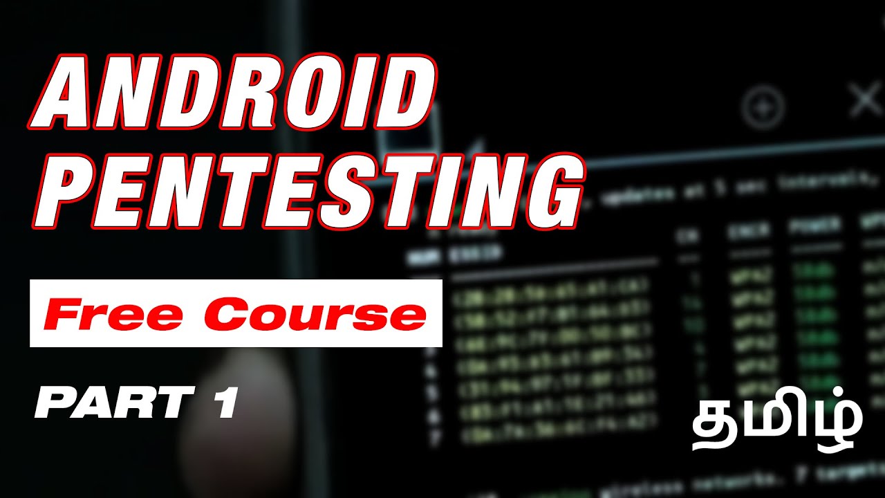 Learn Android Pentesting from scratch in Tamil | Part 1