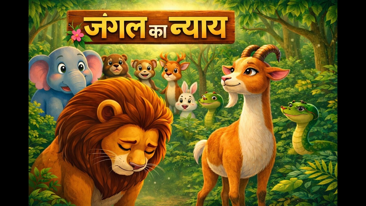 जंगल का न्याय | एक समझदार बकरी🐐 की कहानी | Moral Story in Hindi |Jungle Story