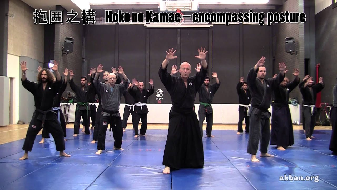 Kamae that start each Ninjutsu session in AKBAN