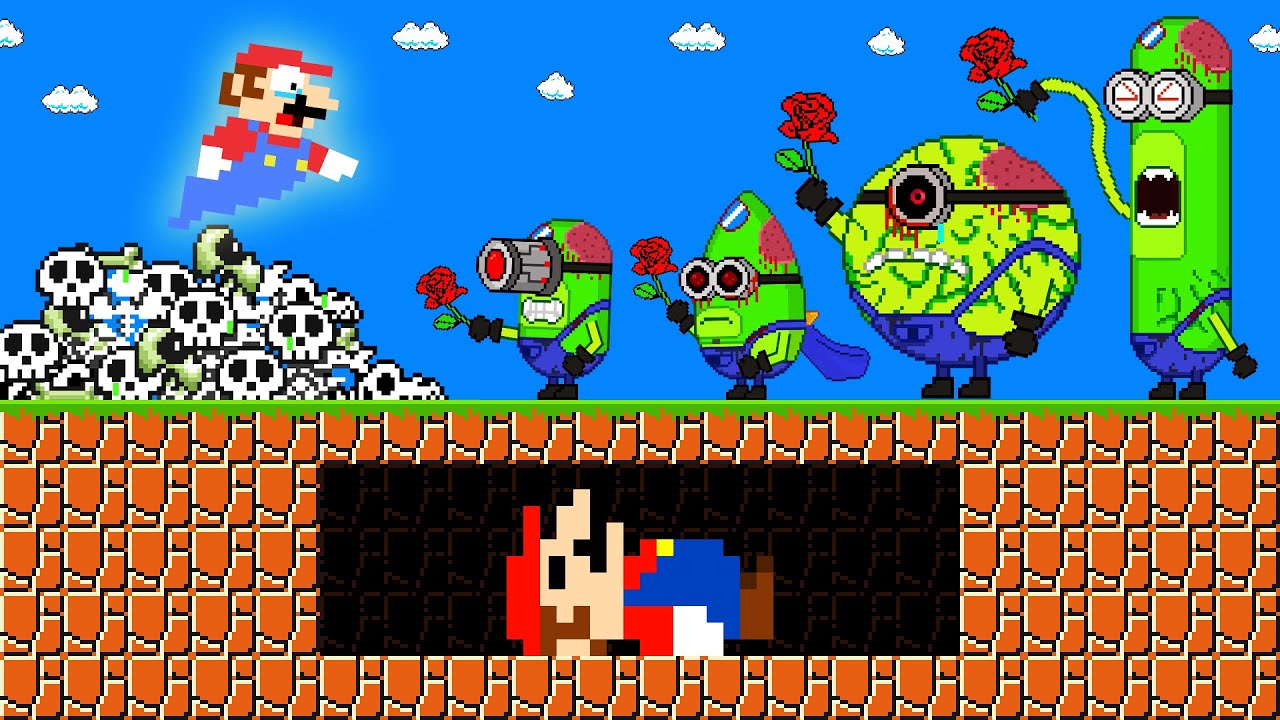 Please Wake Up... Mega Minions.EXE R.I.P Mario (Story of transformation) #minions