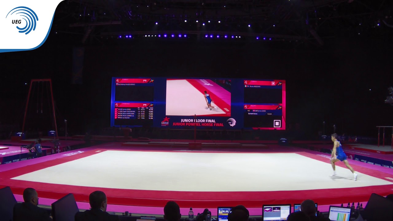 Nicolo MOZZATO (ITA) - 2018 Artistic Gymnastics Europeans, junior floor silver medallist