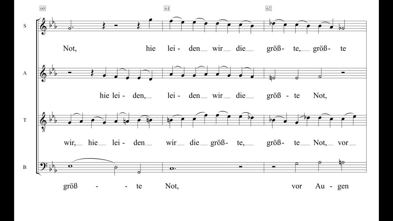 O Heiland reiß die Himmel auf Brahms Einstudierung Sopran
