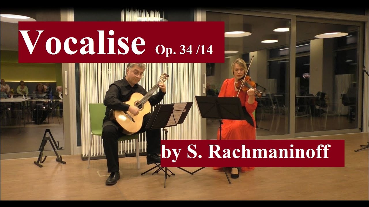 Vocalise Op. 34/14 - Sergei Rachmaninoff | Violin and Guitar | Duo Crescendo #vocalise #rachmaninoff