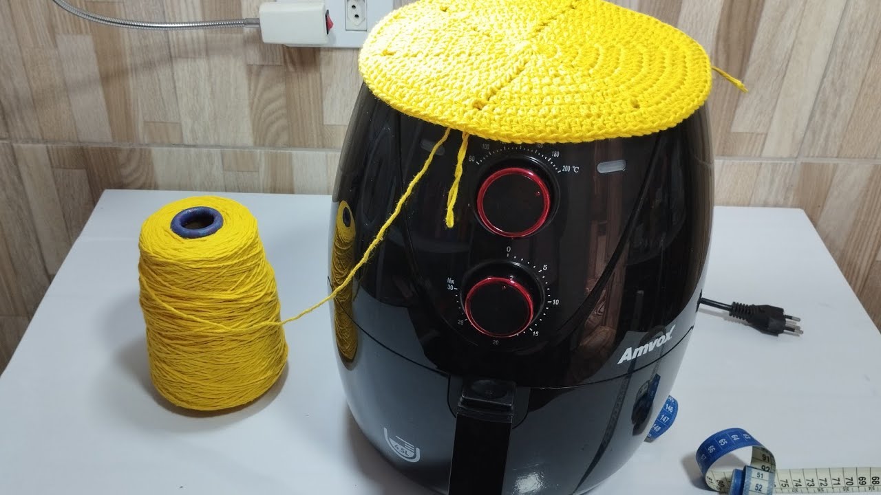Como tirar medidas de Air fryer para fazer capa de crochê. Fritadeira elétrica de 4,5 litros