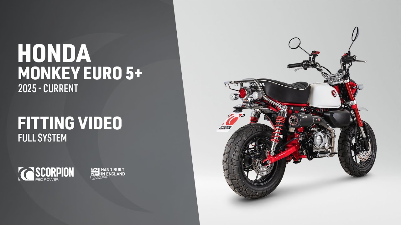Honda Monkey Euro 5+ Scorpion Exhaust Fitting Video