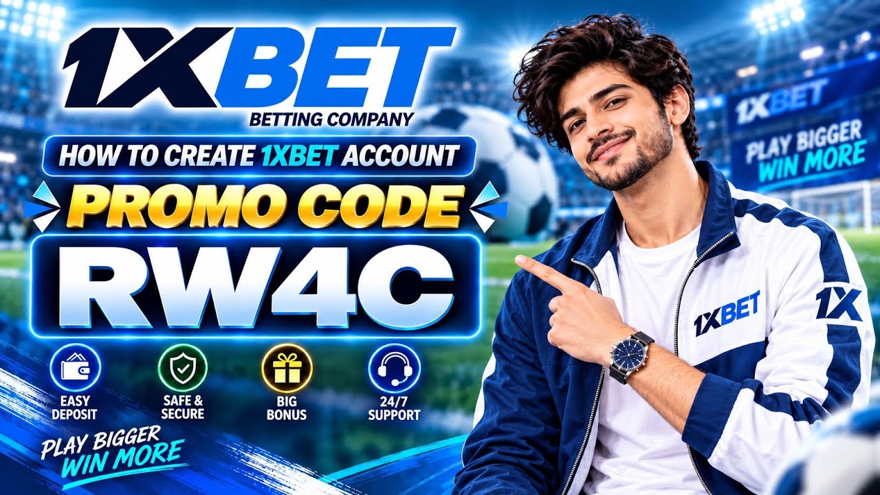 1XBET PROMO CODE / FREE BOOST 1XBET FOR REGISTRATION / PROMO CODE NEW - RW4C  / 1XBET 2026