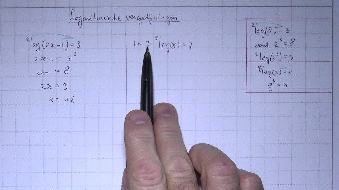 VWO5wisB_11_H9_2 Logaritmische vergelijkingen