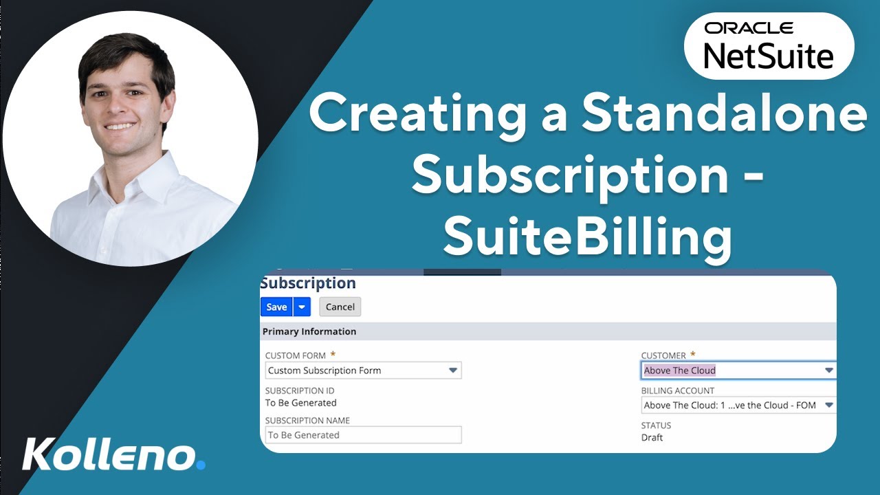Учебное пособие по NetSuite | Создание автономной подписки в SuiteBilling