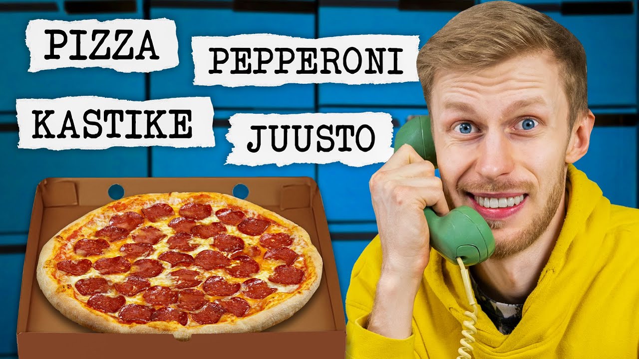 Tilaa pitsa sanomatta kiellettyj&auml; sanoja! (TOIMISTOMESTARI)