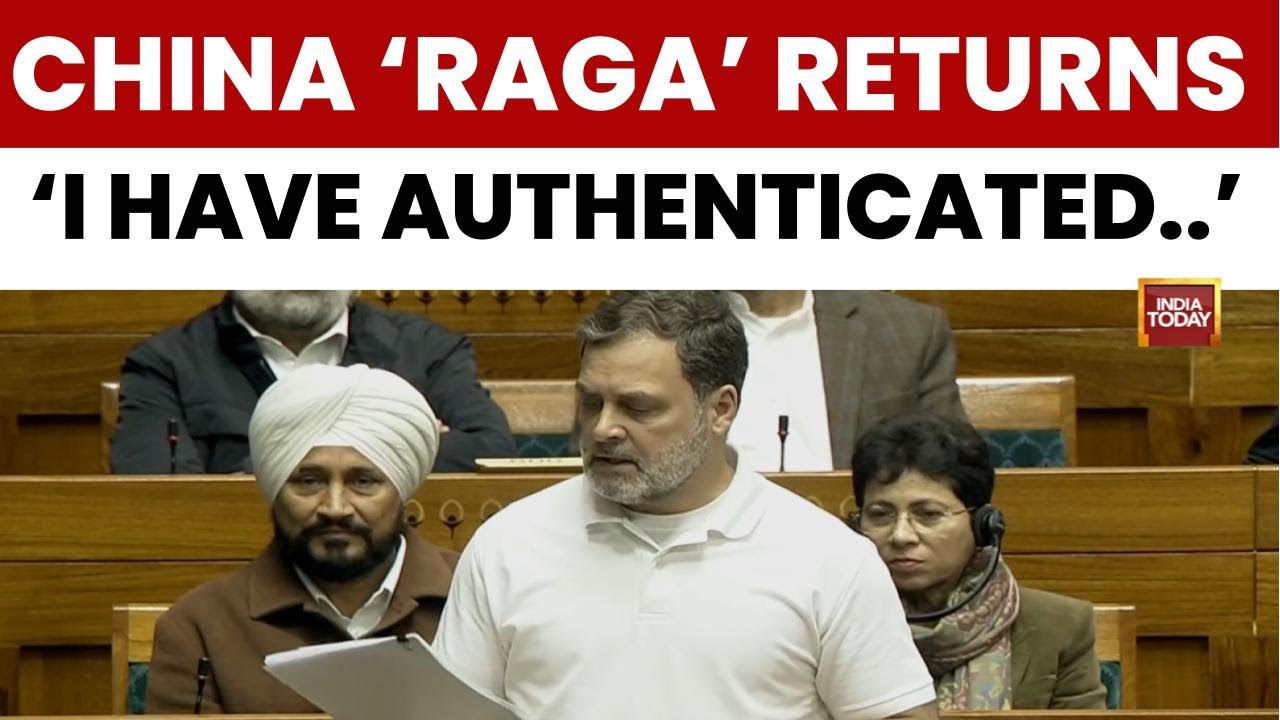 Parliament Rahul Gandhi Authenticates Article On National Security Amid Lok Sabha Uproar