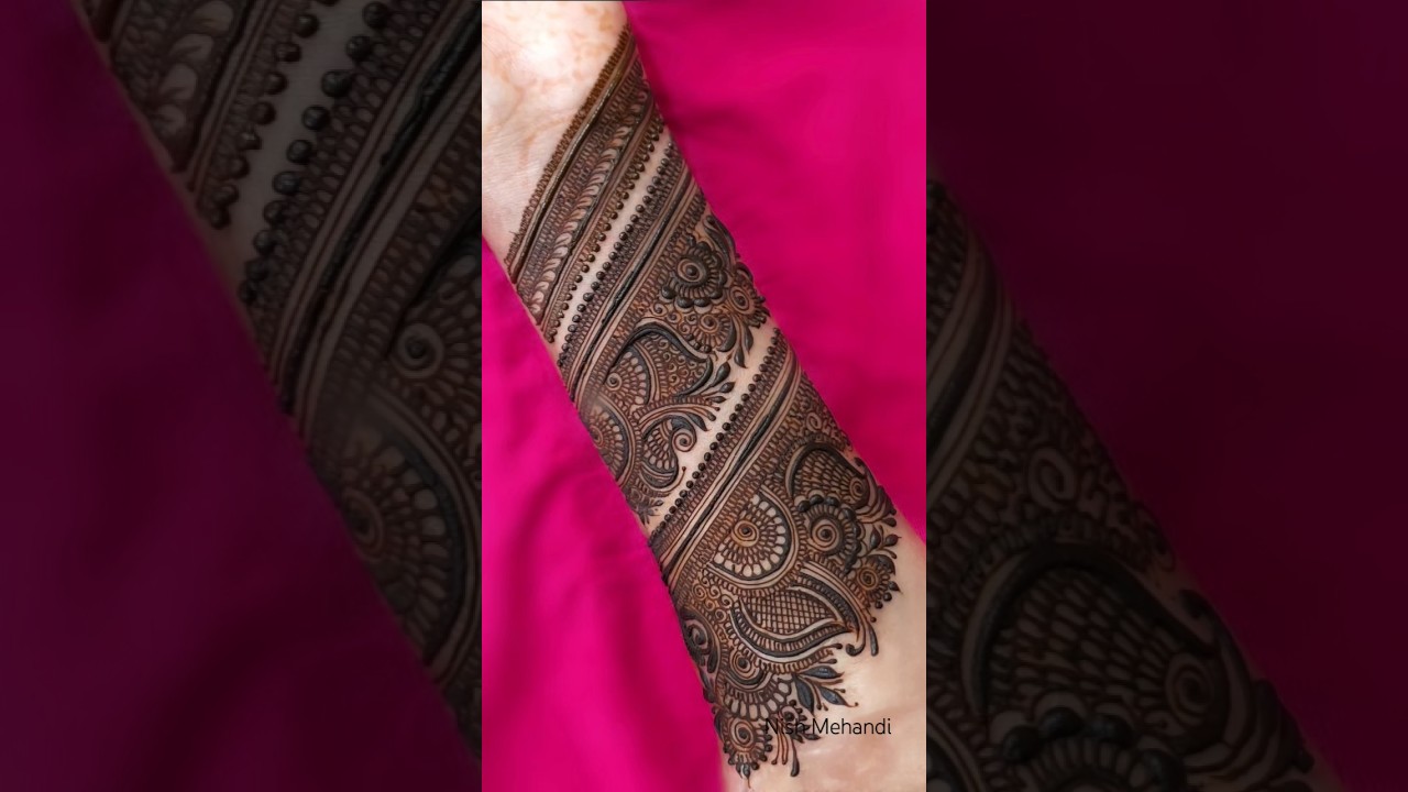 Part 1 of bangle mehandi design ✨ #song #paramparic #coversong #pakistanidrama #music #mehndi #henna