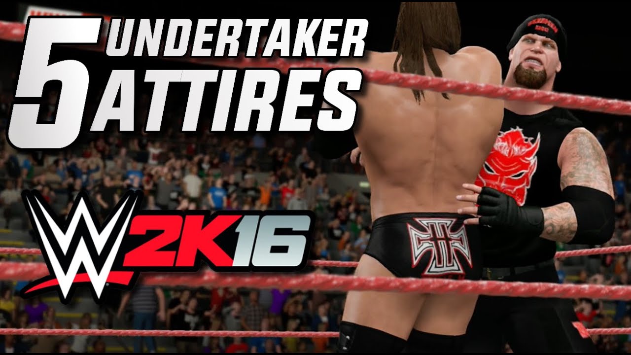 WWE 2K16: The Undertaker - 5 Attires for 2K16 (Most Wanted)