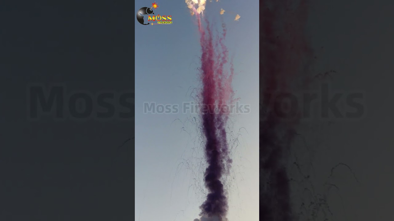 1.2 Inch 25 Shots Purple Smoke Fireworks Daytime