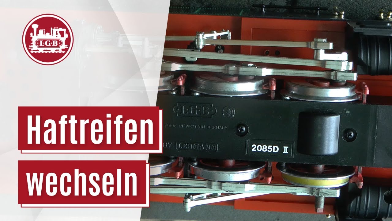 So wechselt man die Haftreifen einer LGB Lok