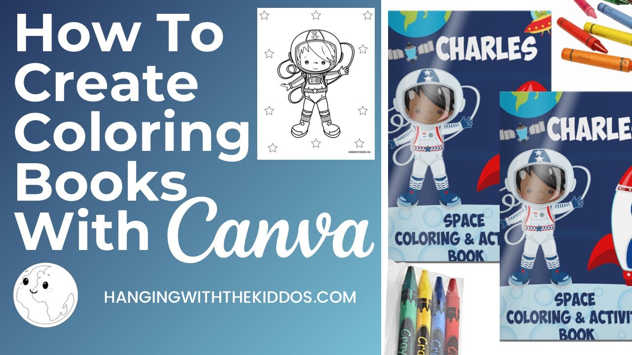 How to Create Coloring Book with Canva|Custom Party Favors