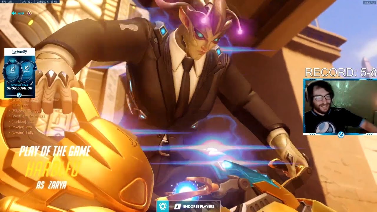 POTG! HARBLEU BEST ROADHOG + ZARYA GOD!  GAMEPLAY SEASON 23 TOP 500