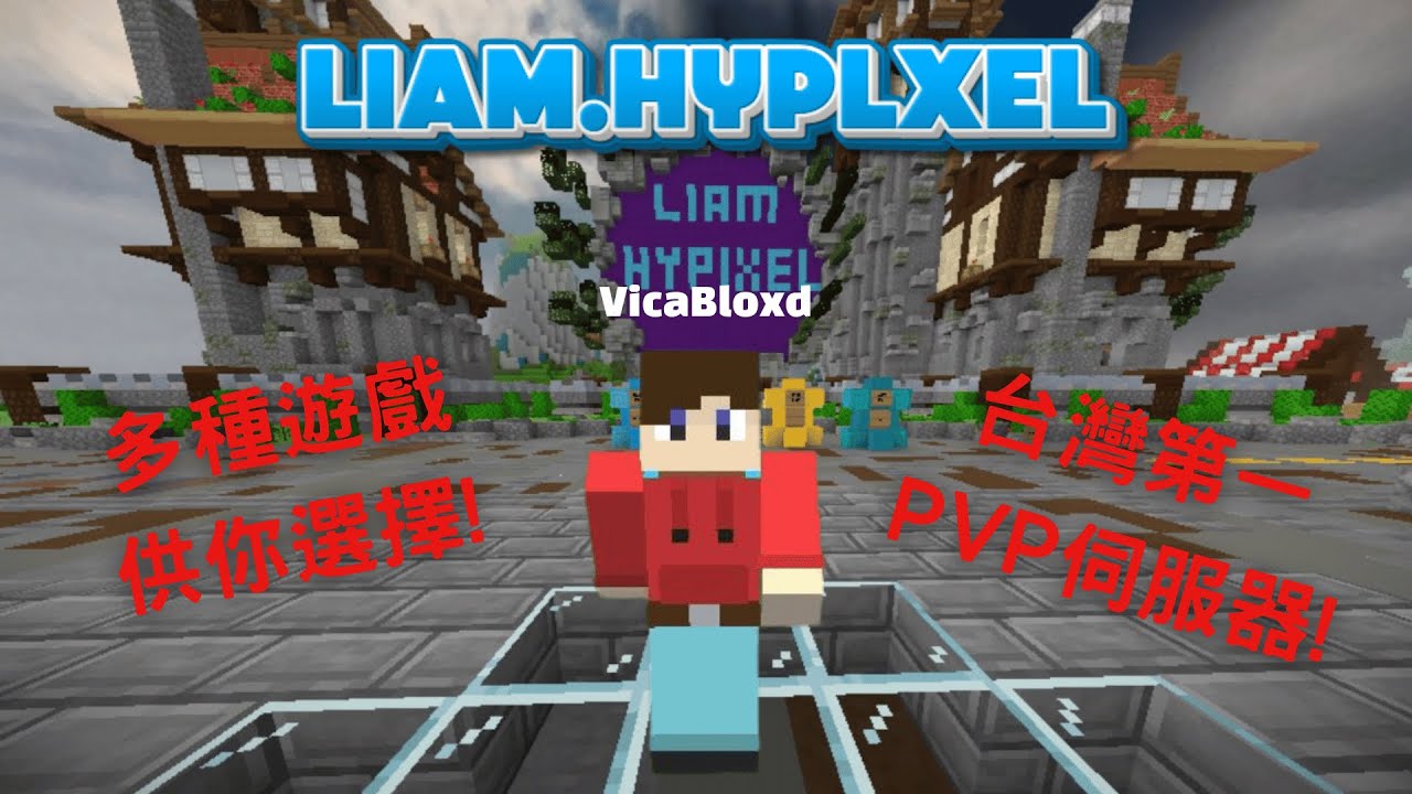 【伺服器】台灣最好的PVP伺服器，Liam.Hyplxel! #bloxd #pvp #bloxdio