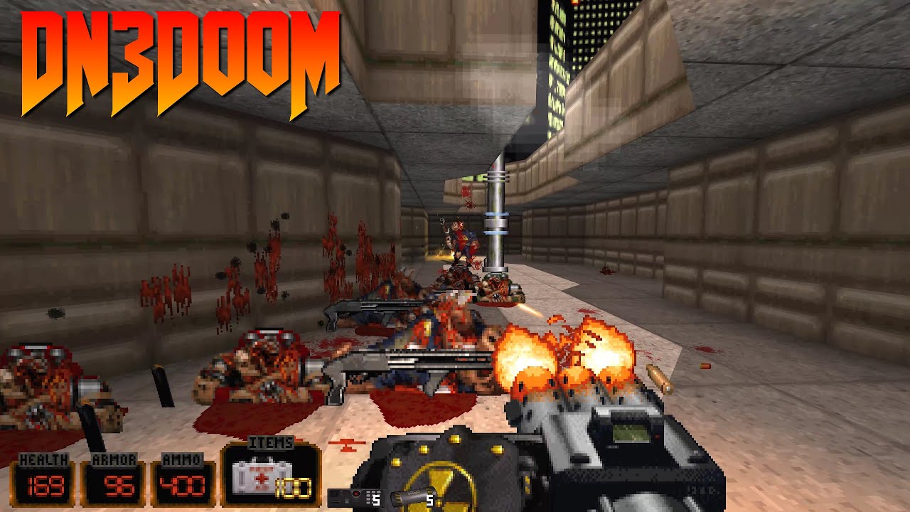 DN3DooM [Duke Nukem3D in Doom] - Doom 1: E1M1-E1M5 | 4K/60
